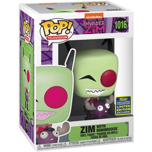 Invader Zim with Minimoose SDCC 2020 Pop! Limited Edition Funko Entertainment Earth Exclusive