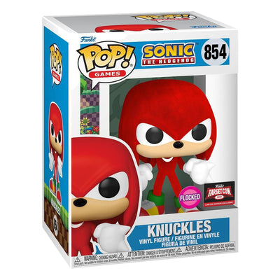Funko Pop! Movies Sonic The Hedgehog Knuckles Pop! Vinyl Collectible Toy Figure - Flocked Exclusive - Furry Red