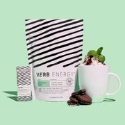 VERB Energy - Caffeinated Energy Bar - Peppermint Mocha Bars 90 Calories Each - 12 Count