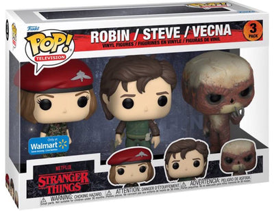Funko TV: Stranger Things Robin Steve and Vecna Pop! Vinyl Collectors 3-Pack Limited Edition Exclusive