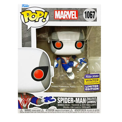 Funko Marvel Spider-Man Bug-Eyes Armour Pop! Vinyl Limited Edition Exclusive Bobble-Head Figure Collectible