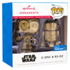 Funko Ornament Gold Chase Star Wars C-3PO and R2-D2 Pop! Figure 2022 Limited Quantity - Gold Limited Edition Exclusive
