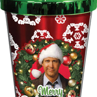 Spoontiques Christmas Vacation Clark Griswold - Merry Clarkmas Foil Cup with Straw