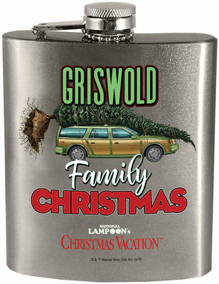 Spoontiques National Lampoon's Christmas Vacation Hip Flask Silver, 7 ounces