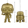 Funko Ornament Gold Chase Star Wars C-3PO and R2-D2 Pop! Figure 2022 Limited Quantity - Gold Limited Edition Exclusive